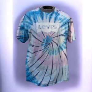 Levi's Swirl Tie-Dye Tee in Blue and Purple